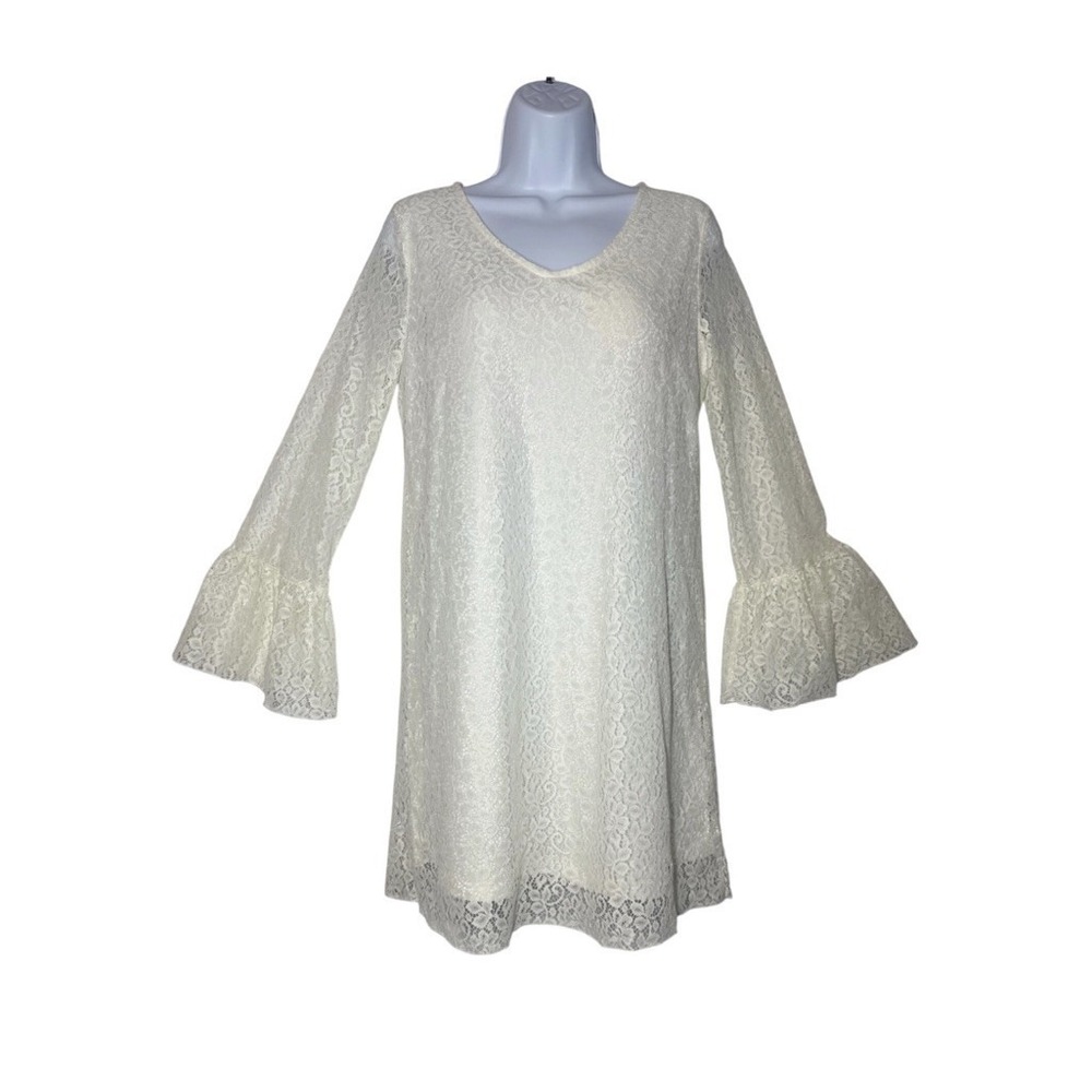 NWT! Women's Sz: M White Lace Dress by Rancho Estancia Chic Romance